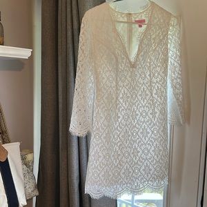 Lilly Pulitzer white lace dress